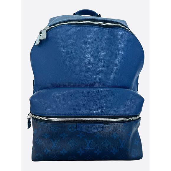 Louis Vuitton Blue Taigarama Monogram Discovery Backpack - Picture 1 of 6
